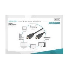 Buy ASSMANN HDMI Male to HDMI Male 2m Black Cable - High Quality and Durable Connection, Perfect for Home Entertainment!